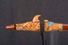 Yellow Cedar Burl Native American Flute, Minor, Mid A-4, #T6G (11)